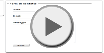 Screenshot della VideoLezione Form di Contatto (intro e HTML)