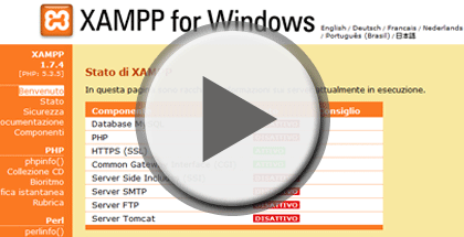 Immagine che rappresenta il video: XAMPP - Server WEB locale | Configurazione