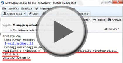 Immagine che rappresenta il video: Form di Contatto (data,browser,ip e controllo)