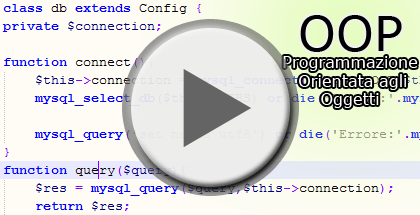 Immagine che rappresenta il video: OOP - Programmazione Orientata agli Oggetti in PHP